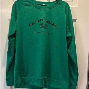 Rose Apothecary Green Sweatshirt